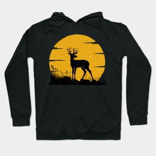 Deer enjoying winter breeze Hoodie